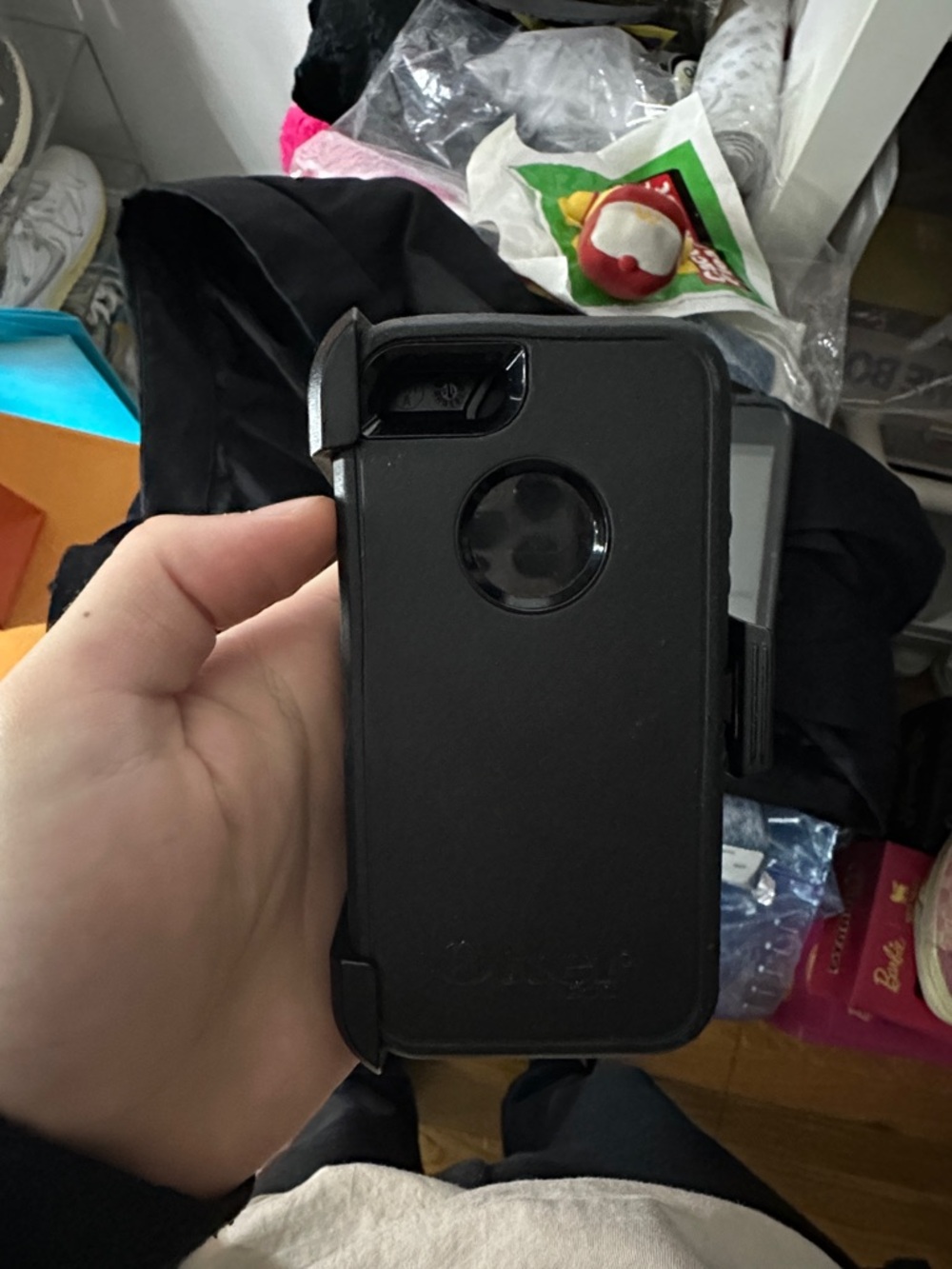 OtterBox Black Protective Phone Case with Swivel Holster